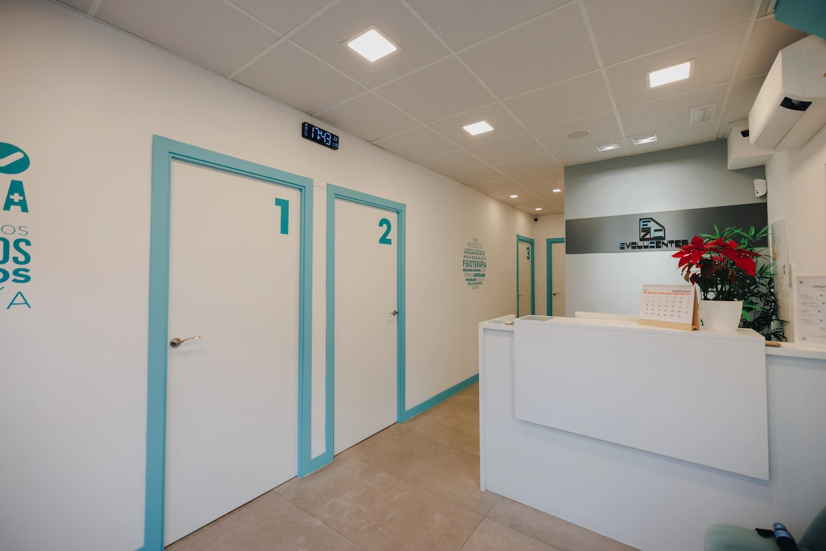 Instalaciones de la clínica Evolucenter en Móstoles